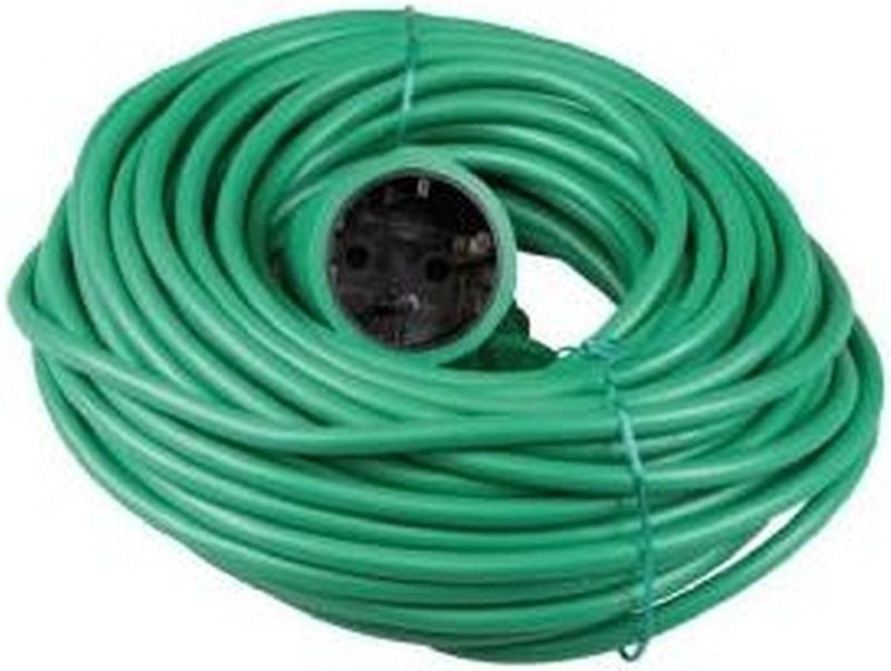 Verlengsnoer - Groen - PVC - 20 Meter