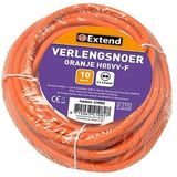 VBExtend VB 41082 - Verlengkabel - 10 meter - 2x1.5mm² - H05VV-F - Oranje