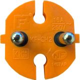 VBExtend VB 41082 - Verlengkabel - 10 meter - 2x1.5mm² - H05VV-F - Oranje