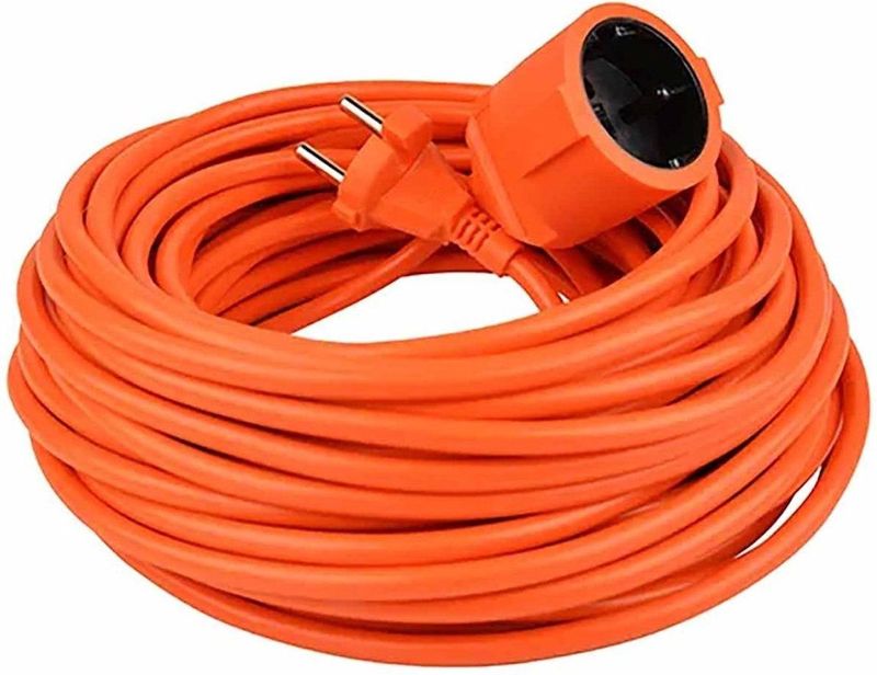VBExtend VB 41082 - Verlengkabel - 10 meter - 2x1.5mm² - H05VV-F - Oranje