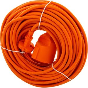 Merkloos - Verlengsnoer - Oranje - 20m - 2x1,5mm H05VV
