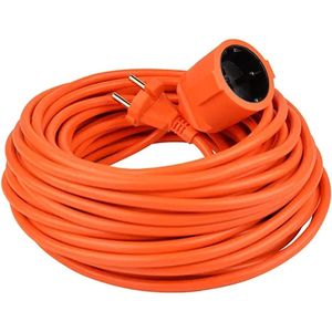 Merkloos - Verlengsnoer - Oranje - 20m - 2x1,5mm H05VV