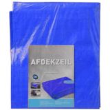 Groot Bouwzeil / afdekzeil - 6x8 meter - BLAUW - 75 grams