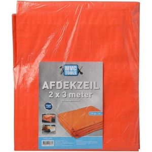 Bouwzeil/afdekzeil - 2x3 meter - 150gr - Oranje