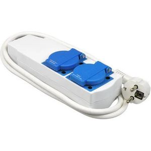 Wasmachine/Droger Stekkerdoos 2-voudig - 3x1.5mm - 1,5 Meter