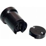 E27 Fitting Prikkabel - Prikfitting - Zwart - Max. 40W