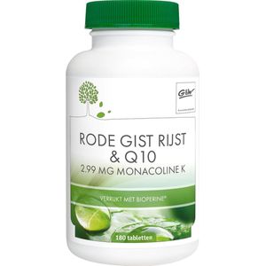 G&W - Rode Gist Rijst - 180 Tabletten - Nieuwe Formule