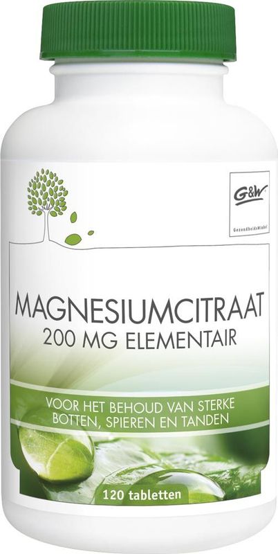 G&W - Magnesium - Tabletten - 200 mg - 60 Stuks