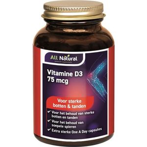 All Natural vitamine d3 75mcg 30 Capsules