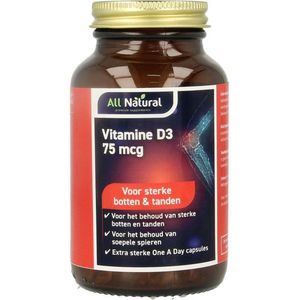 All Natural vitamine d3 75mcg 30 Capsules