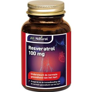 All Natural Resveratrol 100mg 60vcp