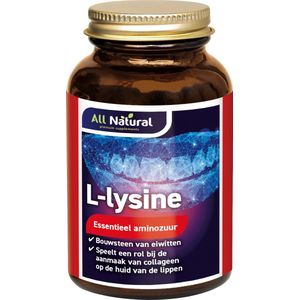 All Natural L lysine 1000 mg 100 tabletten