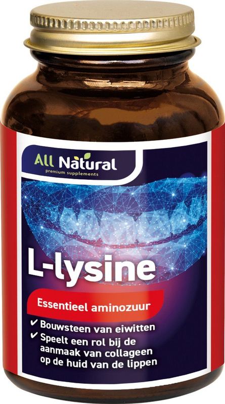 All Natural L lysine 1000 mg 100 tabletten
