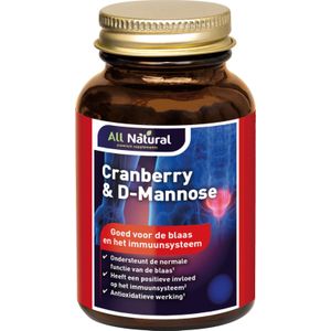 All Natural Cranberry 250mg & D-mannose 250 60 Capsules