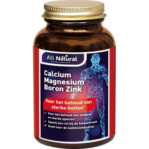 All Natural Calcium magnesium boron zink 90 tabletten
