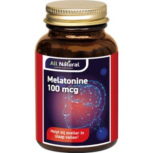 All Natural Melatonine 100 mcg Tabletten