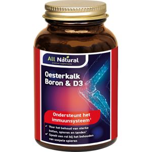 All Natural Oesterkalk, Boron & D3 Tabletten