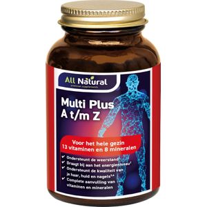All Natural Multi plus A t/m Z 100 Tabletten