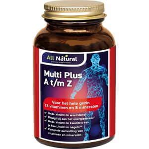 All Natural Multi plus A t/m Z 100 Tabletten