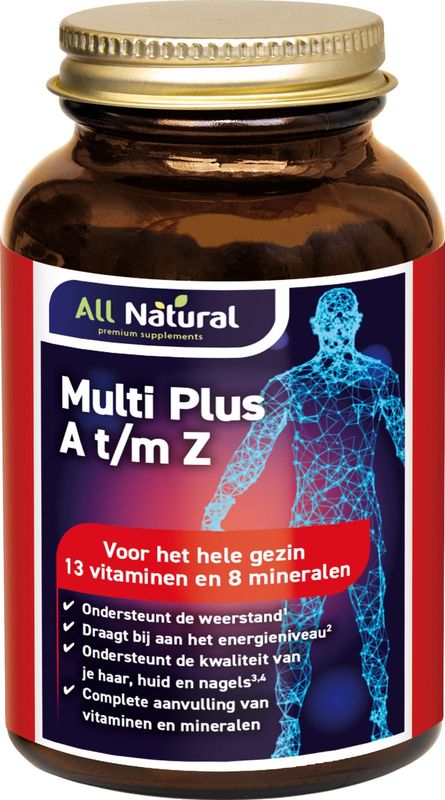 All Natural Multi plus A t/m Z 100 Tabletten
