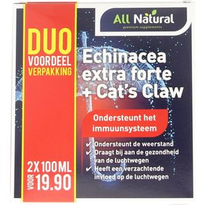 Echinacea Extra Forte - Cats Claw - Supplement - Natuurlijke Ingrediënten