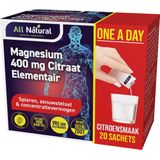 All Natural Magnesium 400 mg 20 sachets