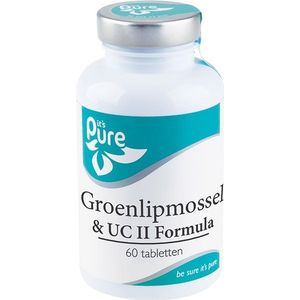 It's Pure - Groenlipmossel & Collageen - Supplement - Groen - 60 Tabletten