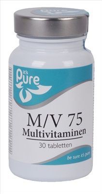 It's Pure - M/V 75 - Multivitaminen - Natuurlijke Ingrediënten