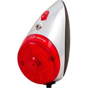 Spanninga Rear Light Nr 9 Led / Fietsverlichting Achter rood Retro Look AAA Batterij