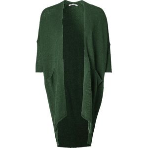 Queen Mum - Knoopvest - Green - Wolmix - Lange Mouw