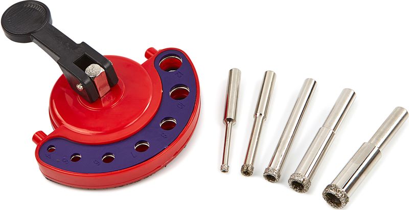 HBM Diamant Borenset, Gatzagenset Incusief Boormal met Zuignap 6 – 8 MM