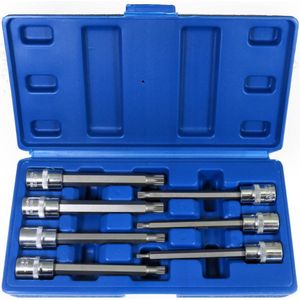 Dopbit-Set Spline - Veeltand 7 dlg 3/8'' M4-M10