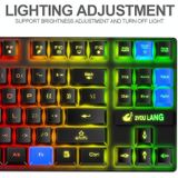 Ziyou Lang T87 Gaming Lichtgevend draadloos toetsenbord en muisset