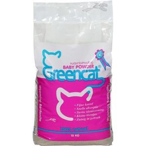 Greencat Baby Powder Kattenbakvulling - 15 kg