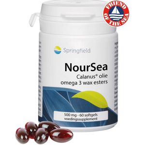 Springfield NourSea calanusolie omega 3 wax esters 60 softgels