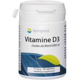 Springfield Vitamine D3 600 IU 90 tabletten