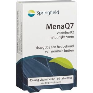 Springfield MenaQ7 vitamine K2 45 mcg 60 tabletten