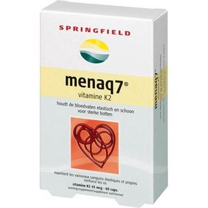 Springfield MenaQ7 vitamine K2 45 mcg 60 tabletten