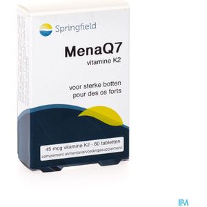 Springfield - Menaq7 - Vitamine K2 - 60 Tabletten
