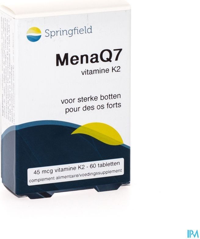 Springfield - Menaq7 - Vitamine K2 - 60 Tabletten