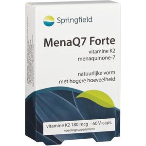 Springfield MenaQ7 Forte vitamine K2 180 mcg 60 Vegetarische capsules