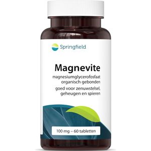 Springfield Magnevite Magnesium Glycerofosfaat 100mg Tabletten 60st