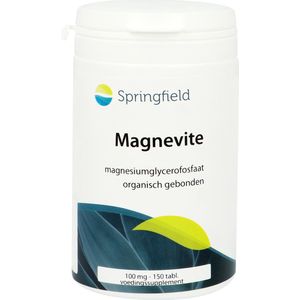 Springfield Voedingssupplementen Magnevite magnesium glycerofosfaat 100mg