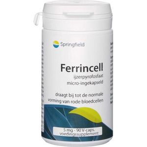 Springfield Ferrincell 44 mg - ijzer pyrofosfaat 5 mg  90 Vegetarische capsules