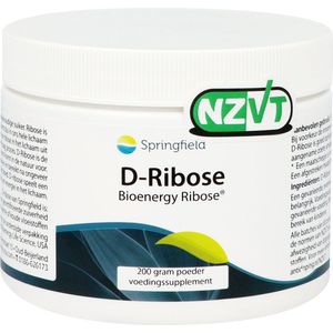 Springfield D-Ribose bioenergy poeder 200 gram