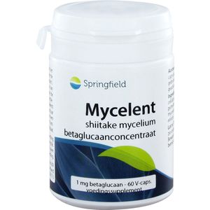Springfield Mycelent Betaglucaan Concentraat 60 Vegetarische capsules