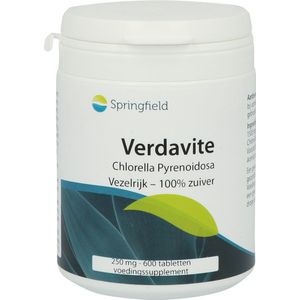 Springfield Verdavite Chlorella Pyrenoidosa, 600 tabletten