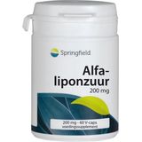 Springfield Alfa-liponzuur 200 mg 60 Vegetarische capsules