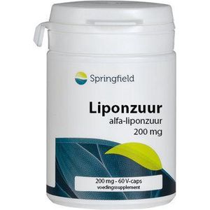 Springfield Alfa-liponzuur 200 mg 60 Vegetarische capsules