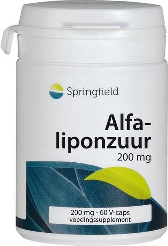 Springfield Alfa-liponzuur 200 mg 60 Vegetarische capsules